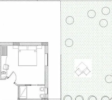 Superior Tek Büyük Yataklı Oda, Veranda, Bahçeli