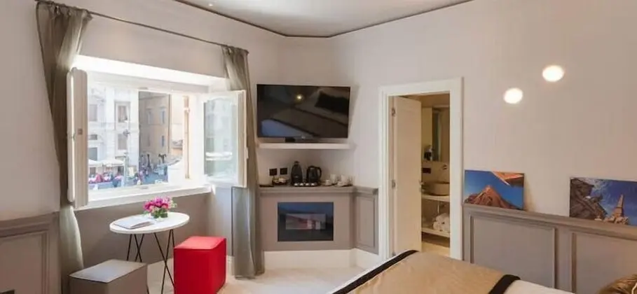 Deluxe Üç Kişilik Oda, Şömine