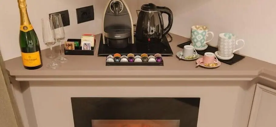 Deluxe Üç Kişilik Oda, Şömine