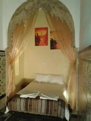 Traditional Tek Büyük Yataklı Oda, 1 Çift Kişilik Yatak, Veranda, Zemin Kat (Tine-Hinane)