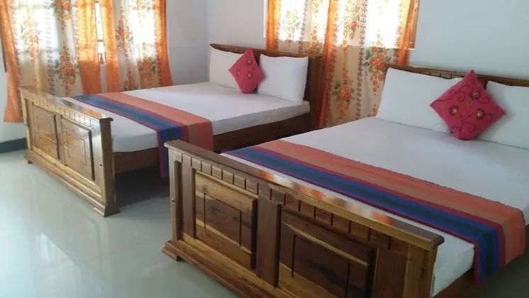 Deluxe Dört Kişilik Oda, 2 Büyük (Queen) Boy Yatak, Balkon, Dağ Manzaralı