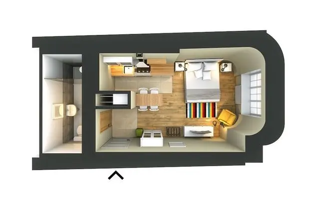 Studio Apartment, Kitchen