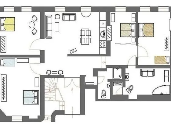 Apart Daire, 4 Yatak Odası, Mikrodalga