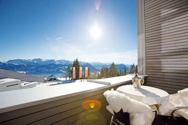 Standard Tek Büyük Yataklı Oda, Balkon, Dağ Manzaralı