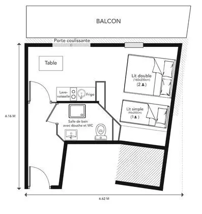 Comfort Stüdyo, Balkon, Vadi Manzaralı