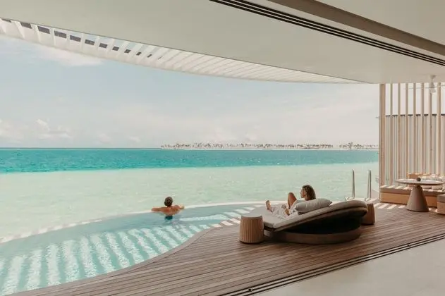 Villa, 1 Yatak Odası, Okyanus Manzaralı, Deniz Üstü (Ocean Pool Villa)