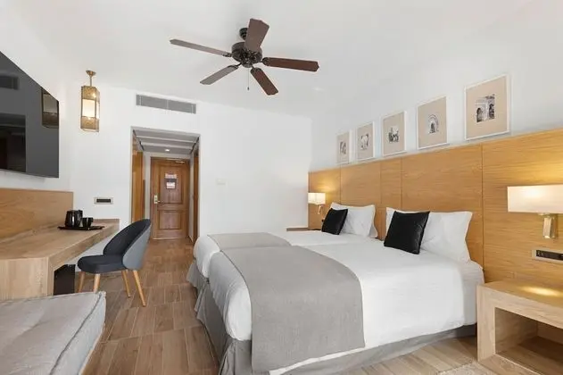 Tek Büyük Yataklı Oda, Teras, Bahçe Manzaralı (Swim-up)