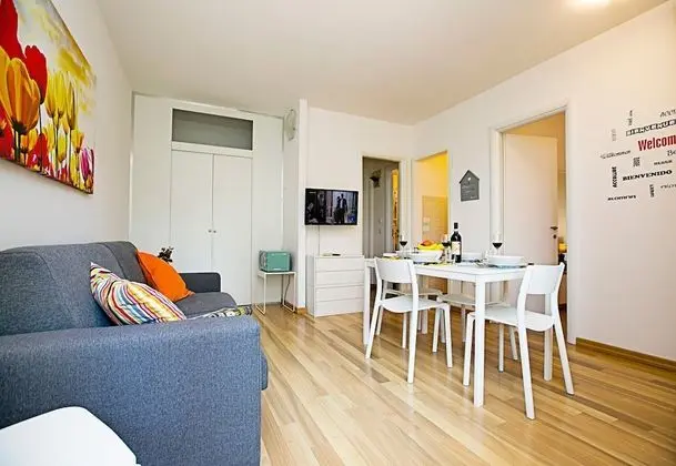Family Apart Daire, 1 Çift Kişilik Yatak ve Çekyat, Bahçeli (Riva Lago e Spiaggia  Apartment 2)