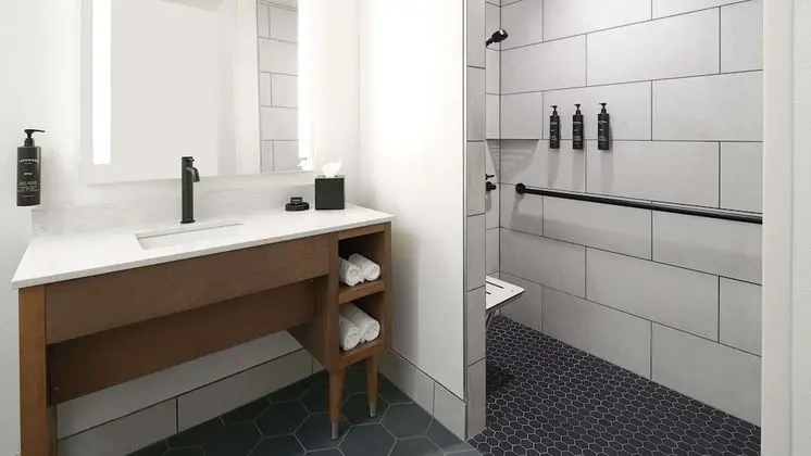 Oda, 1 Yatak Odası, Engellilere Uygun, Balkon (Mobility, Roll-In Shower)