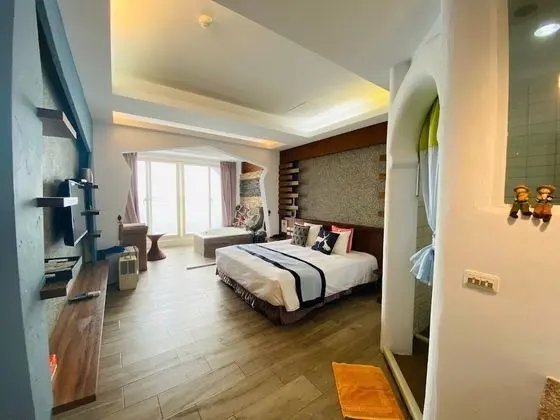 Deluxe Tek Büyük Yataklı Oda, 1 Çift Kişilik Yatak, Balkon, Okyanus Manzaralı