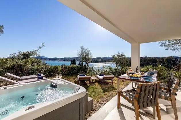 Panoramic Bungalov, Sıcak Su Küveti, Koy Manzaralı