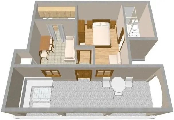Apart Daire (Roki - 10 m from beach - A2(2+2) Mali)