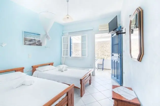 Panoramic İki Ayrı Yataklı Oda, 2 Tek Kişilik Yatak, Liman Manzaralı, Denize Bakan