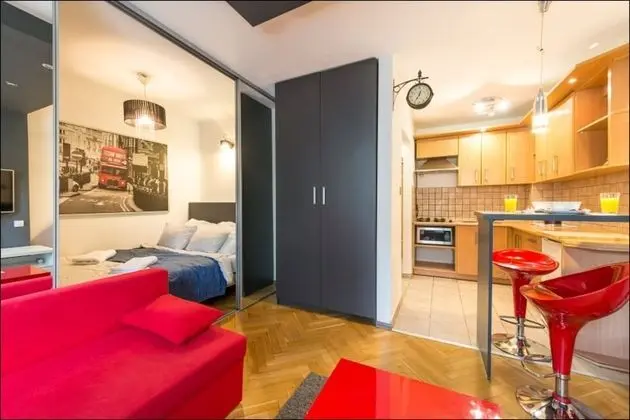 Apart Daire, 1 Yatak Odası (at 55 Emilii Plater Street)