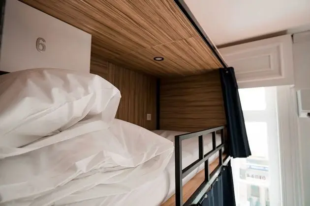 Bed in a 12-person mixed dormitory