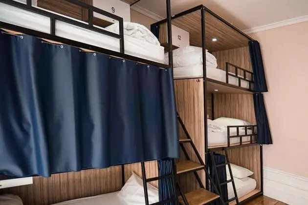 Bed in a 12-person mixed dormitory