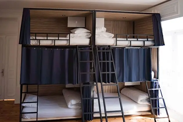 Bed in a 12-person mixed dormitory