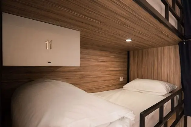 Bed in an 8-person mixed dormitory