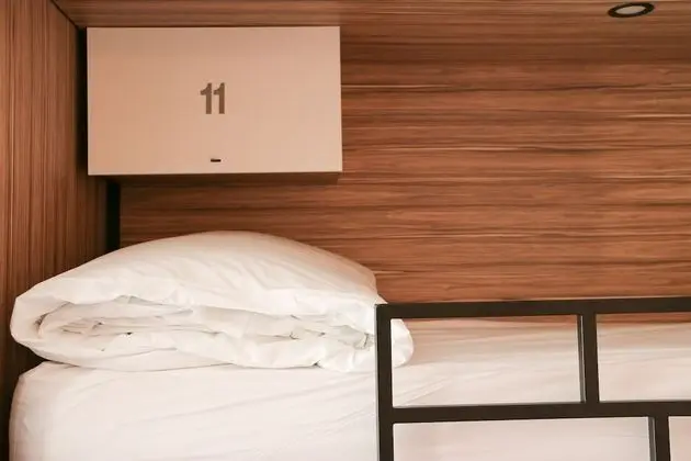 Bed in an 8-person mixed dormitory