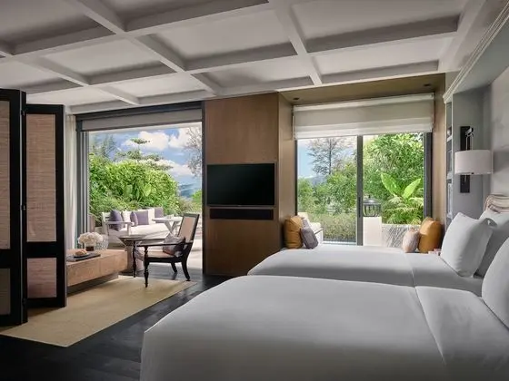 Oda, 2 Tek Kişilik Yatak, Kısmi Deniz Manzarası (Pool Pavillion)