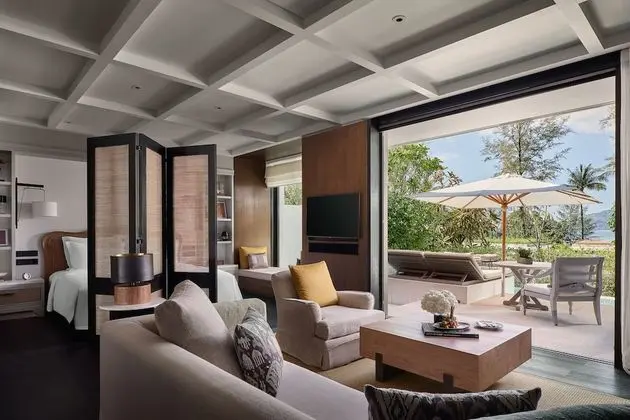 Oda, 2 Tek Kişilik Yatak, Kısmi Deniz Manzarası (Pool Pavillion)