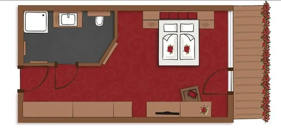 Standard Tek Büyük Yataklı Oda, Balkon