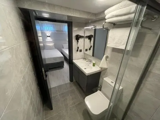 Ekonomik Twin Oda, Manzarasız, Bodrum Kat