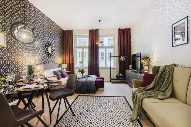 Design Apart Daire, 2 Yatak Odası (Slezska 43)