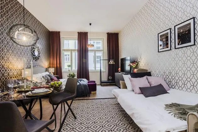 Design Apart Daire, 2 Yatak Odası (Slezska 43)