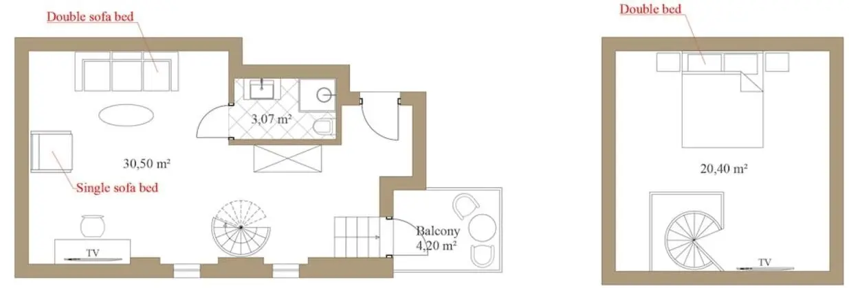 Two floors Suite with terrace