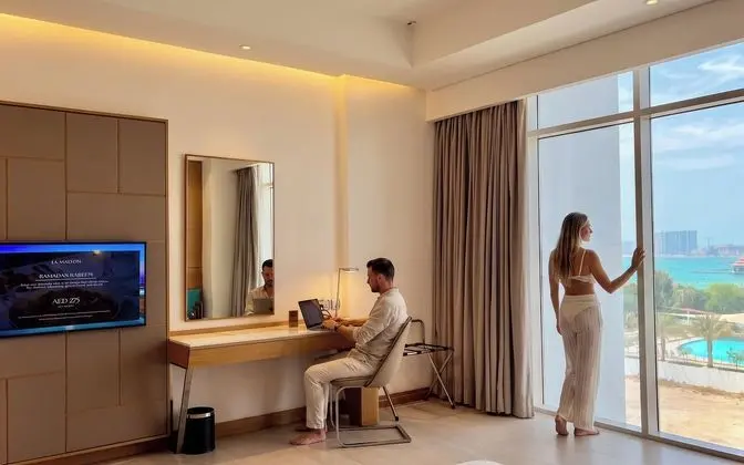 Deluxe Double Room with Balcony and Hotel Private Beach Access