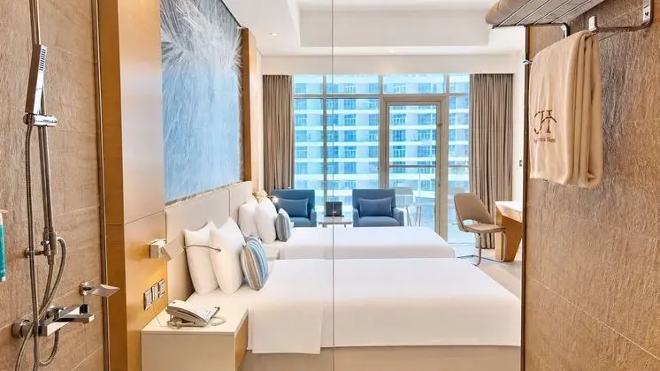 Superior Twin Room with Hotel Private Beach Access