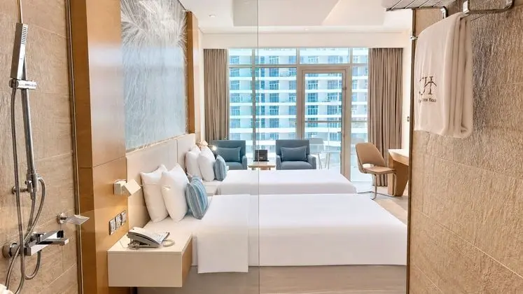 Superior Twin Room with Hotel Private Beach Access