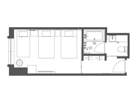 Standard İki Ayrı Yataklı Oda (for 3 Adults Max, 26 sqm)