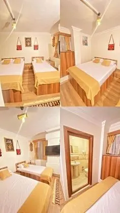 1 adet çift yataklı 1 adet tek kişilik yataklı 3 kişilik oda