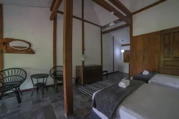 Deluxe Üç Kişilik Oda, 3 Tek Kişilik Yatak, Dağ Manzaralı, Bahçeli