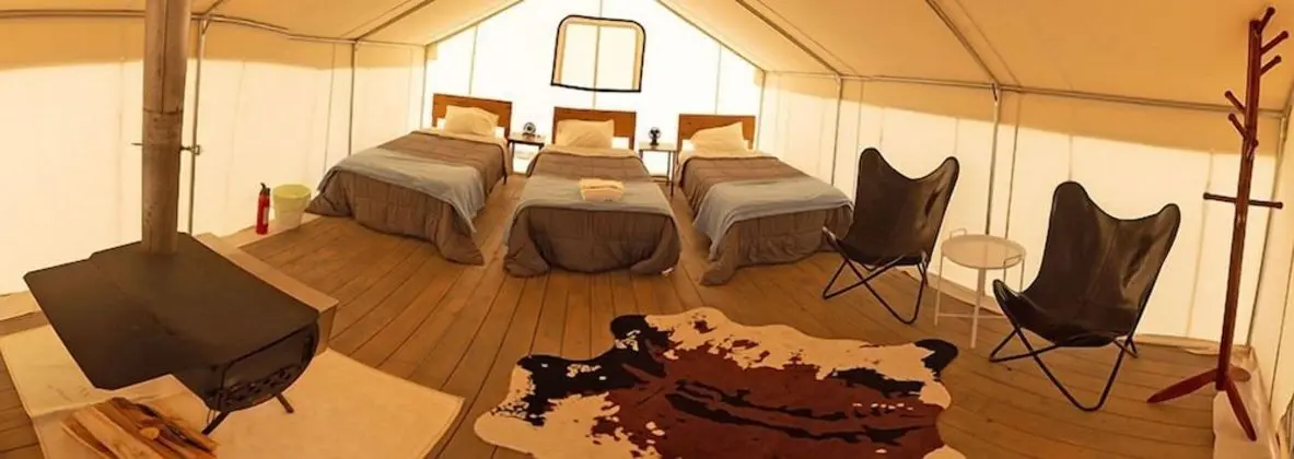 Classic Çadır, 3 Tek Kişilik Yatak, Ortak Banyo, Dağ Manzaralı