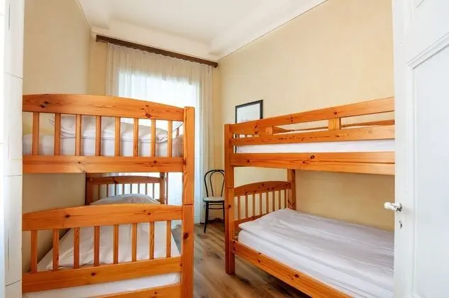 Economy six-bed room with shared bathroom