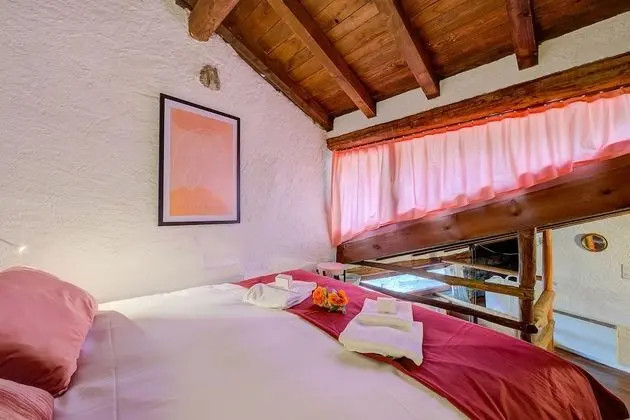 Standard Dağ Evi, 1 Çift Kişilik Yatak (Rustico Romantico Brè)