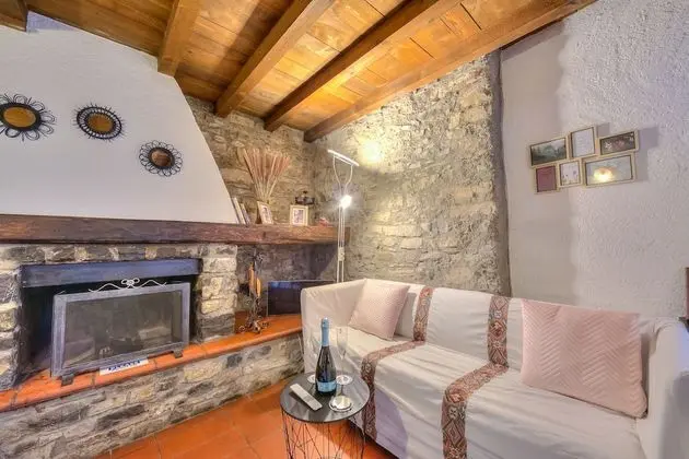 Standard Dağ Evi, 1 Çift Kişilik Yatak (Rustico Romantico Brè)