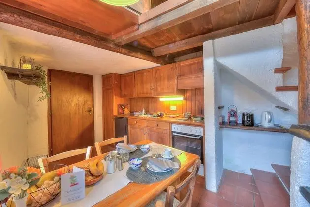 Standard Dağ Evi, 1 Çift Kişilik Yatak (Rustico Romantico Brè)