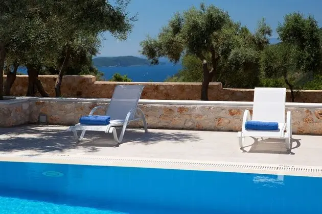 Superior Villa, 3 Yatak Odası, Kişiye Özel Havuzlu, Deniz Manzaralı (Evangelia)