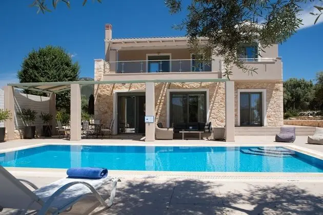 Superior Villa, 3 Yatak Odası, Kişiye Özel Havuzlu, Deniz Manzaralı (Evangelia)