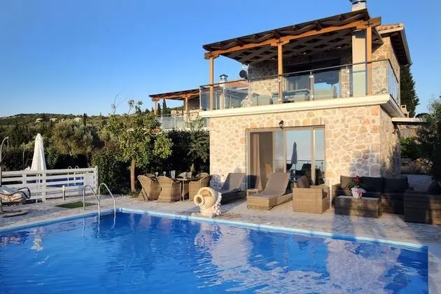 Villa, 1 Yatak Odası, Kişiye Özel Havuzlu, Deniz Manzaralı (Angela)