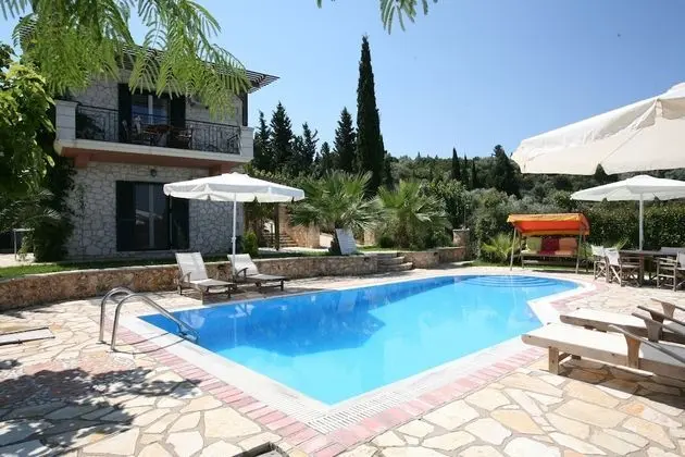Family Villa, 3 Yatak Odası, Kişiye Özel Havuzlu, Deniz Manzaralı (Thanasis)