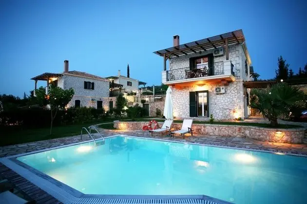 Family Villa, 3 Yatak Odası, Kişiye Özel Havuzlu, Deniz Manzaralı (Thanasis)