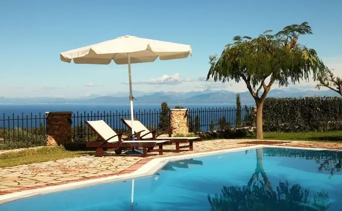 Family Villa, 3 Yatak Odası, Kişiye Özel Havuzlu, Deniz Manzaralı (Thanasis)