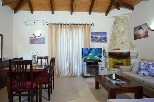 Family Villa, 3 Yatak Odası, Kişiye Özel Havuzlu, Deniz Manzaralı (Thanasis)