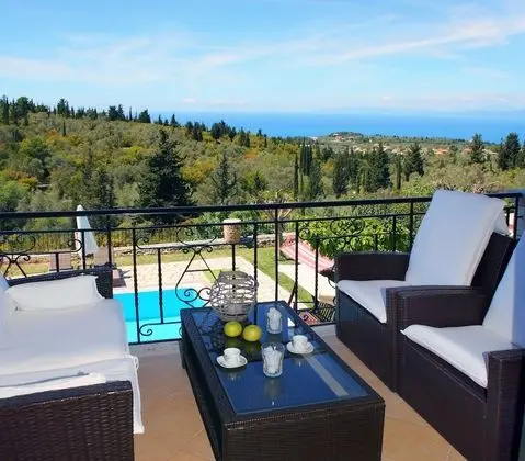 Family Villa, 3 Yatak Odası, Kişiye Özel Havuzlu, Deniz Manzaralı (Thanasis)