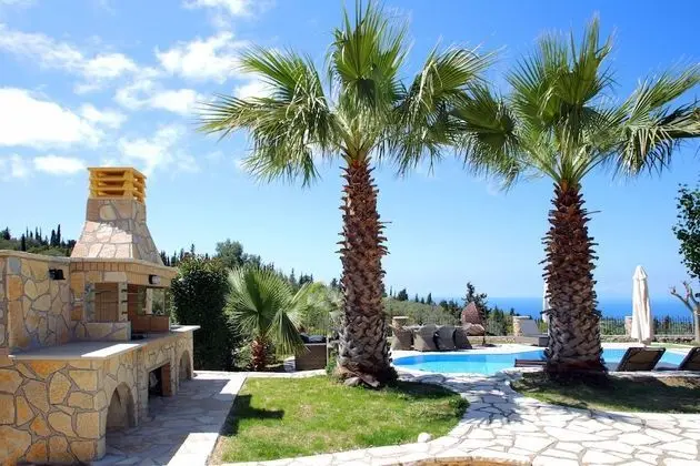 Family Villa, 3 Yatak Odası, Kişiye Özel Havuzlu, Deniz Manzaralı (Thanasis)